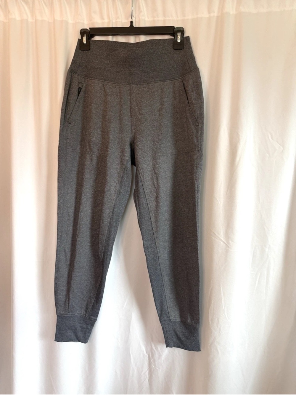 Athleta Gray Jogger Pants W/ Zippered Pockets - Size Small